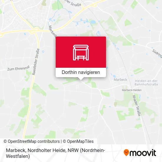 Marbeck, Nordholter Heide Karte