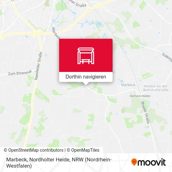 Marbeck, Nordholter Heide Karte