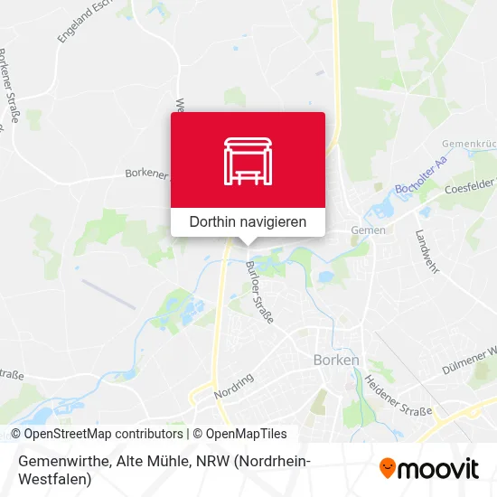 Gemenwirthe, Alte Mühle Karte