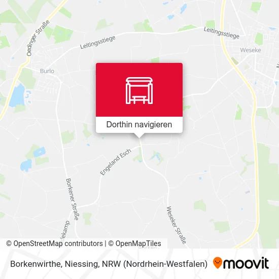 Borkenwirthe, Niessing Karte