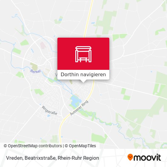 Vreden, Beatrixstraße Karte