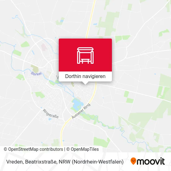 Vreden, Beatrixstraße Karte