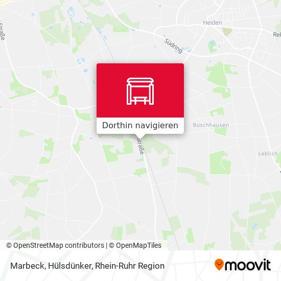 Marbeck, Hülsdünker Karte