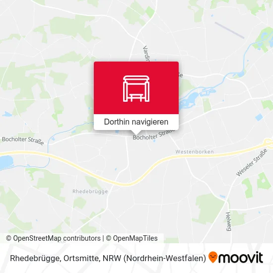 Rhedebrügge, Ortsmitte Karte