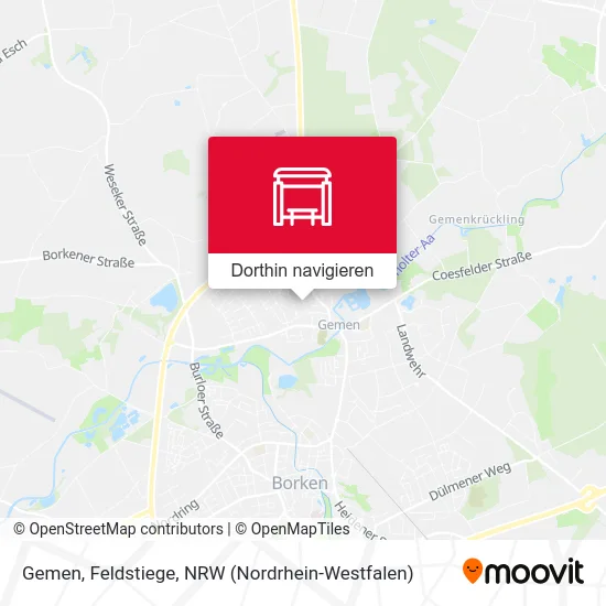 Gemen, Feldstiege Karte