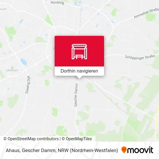 Ahaus, Gescher Damm Karte