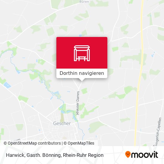 Harwick, Gasth.  Bönning Karte