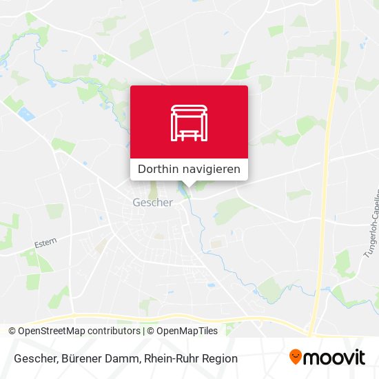 Gescher, Bürener Damm Karte