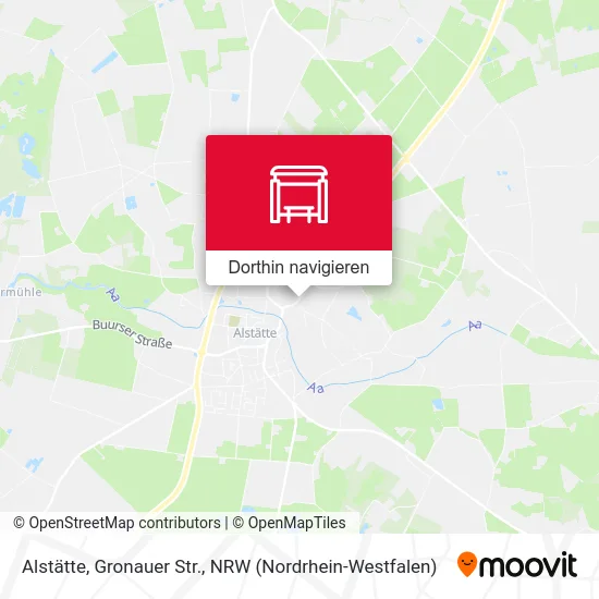 Alstätte, Gronauer Str. Karte