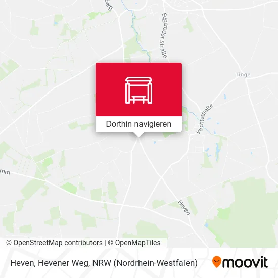 Heven, Hevener Weg Karte