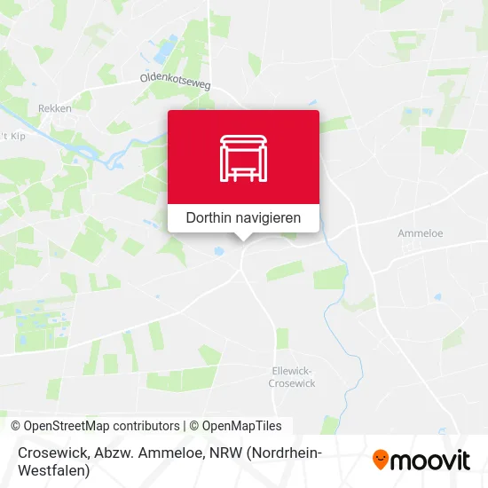 Crosewick, Abzw. Ammeloe Karte