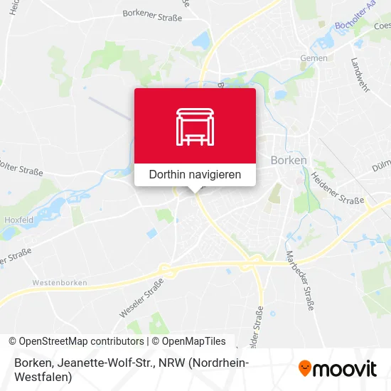 Borken, Jeanette-Wolf-Str. Karte