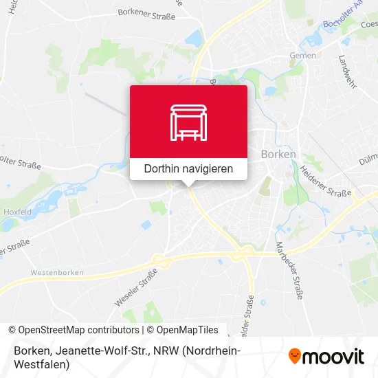 Borken, Jeanette-Wolf-Str. Karte