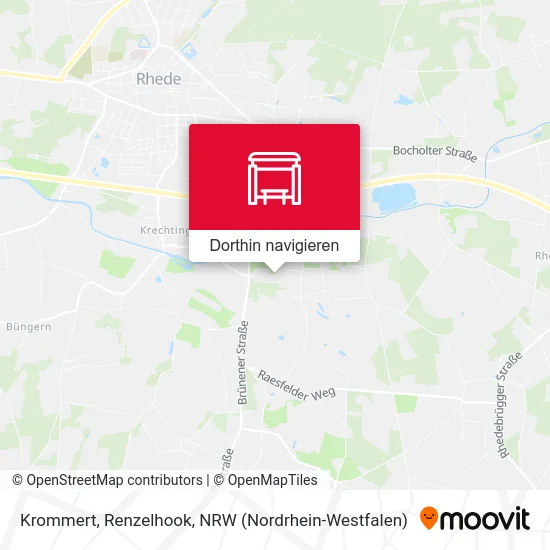 Krommert, Renzelhook Karte