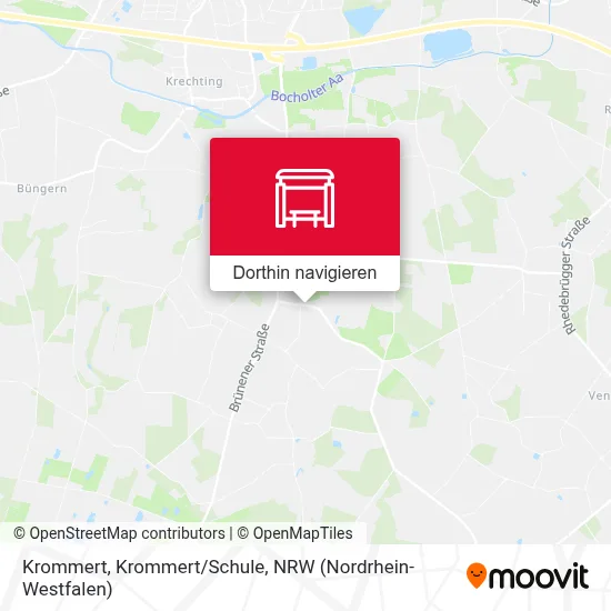 Krommert, Krommert/Schule Karte