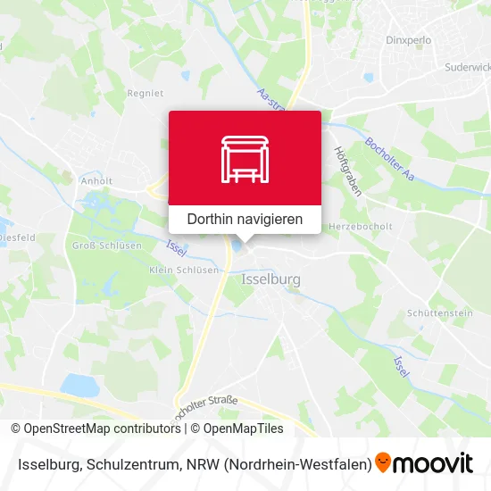Isselburg, Schulzentrum Karte