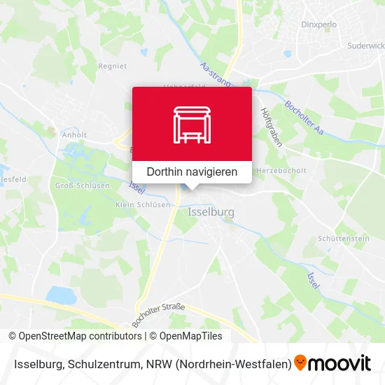 Isselburg, Schulzentrum Karte