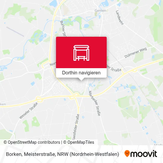 Borken, Meisterstraße Karte