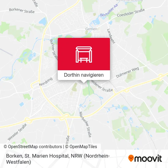 Borken, St. Marien Hospital Karte
