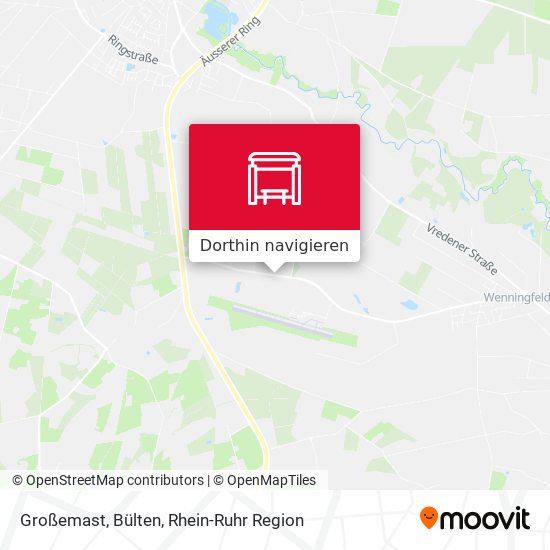 Großemast, Bülten Karte