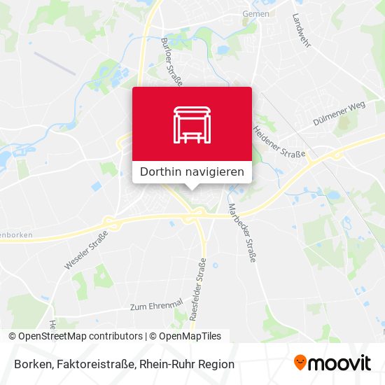 Borken, Faktoreistraße Karte