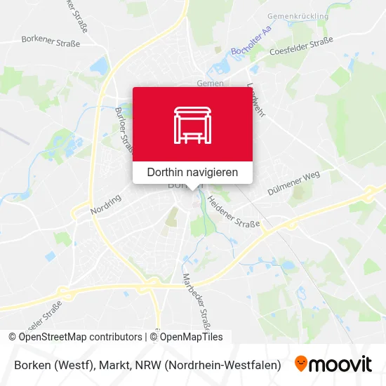 Borken (Westf), Markt Karte