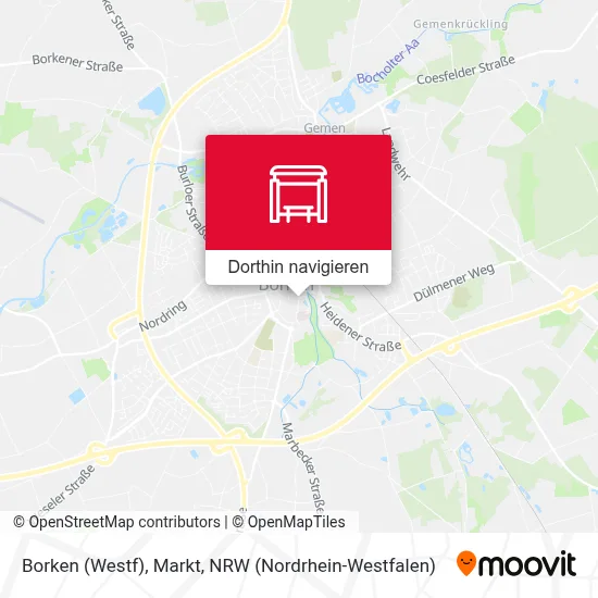 Borken (Westf), Markt Karte