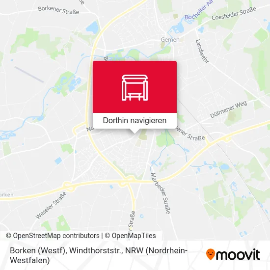 Borken (Westf), Windthorststr. Karte