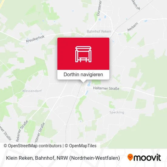 Klein Reken, Bahnhof Karte