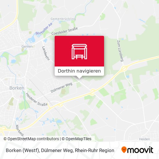 Borken (Westf), Dülmener Weg Karte