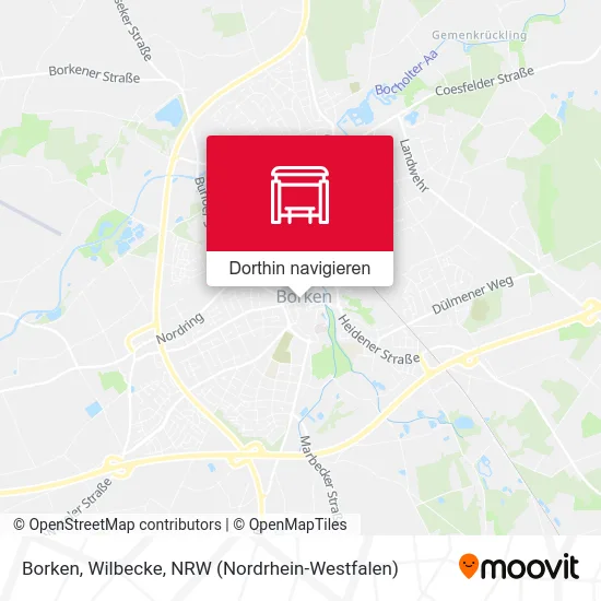 Borken, Wilbecke Karte