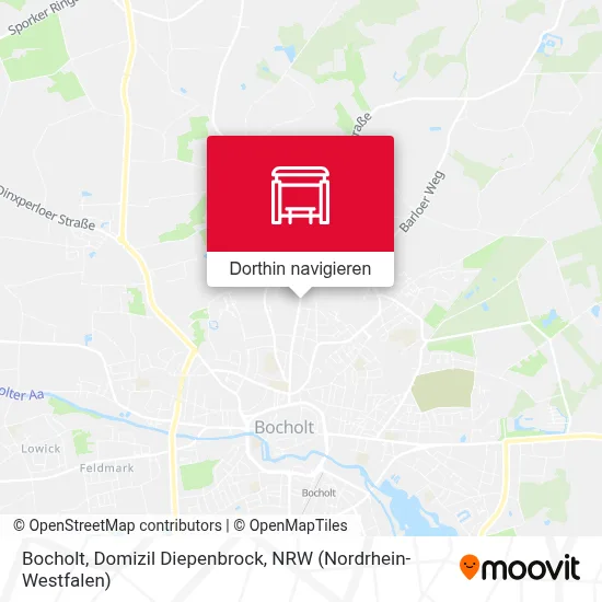 Bocholt, Domizil Diepenbrock Karte