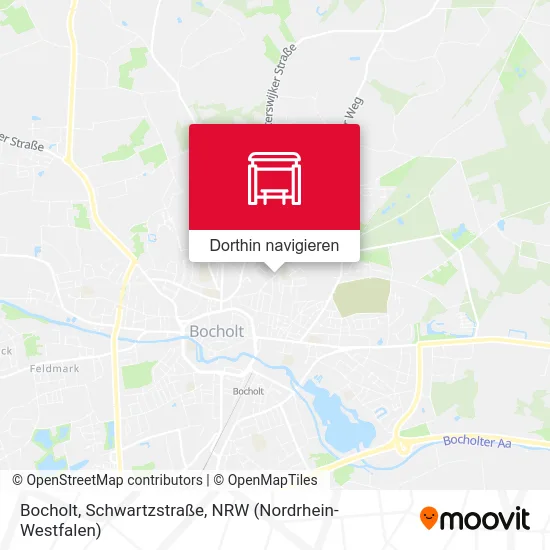 Bocholt, Schwartzstraße Karte