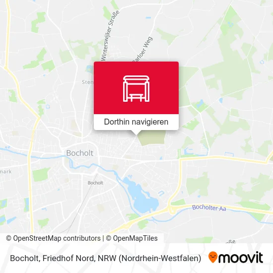 Bocholt, Friedhof Nord Karte