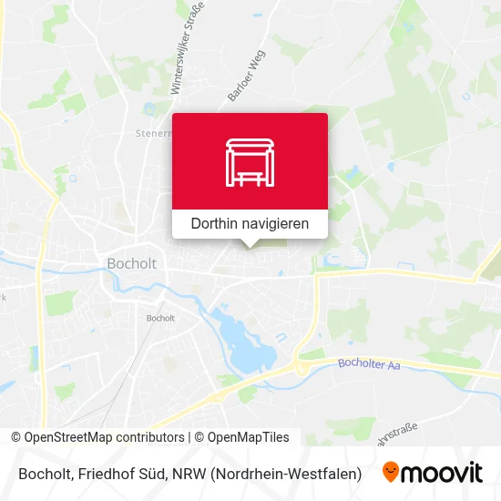 Bocholt, Friedhof Süd Karte