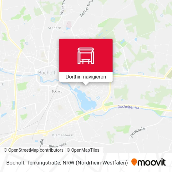 Bocholt, Tenkingstraße Karte
