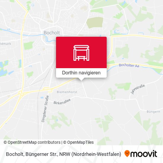 Bocholt, Büngerner Str. Karte