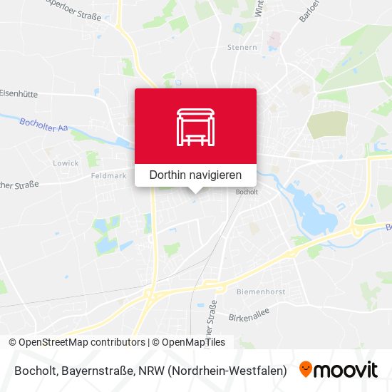 Bocholt, Bayernstraße Karte