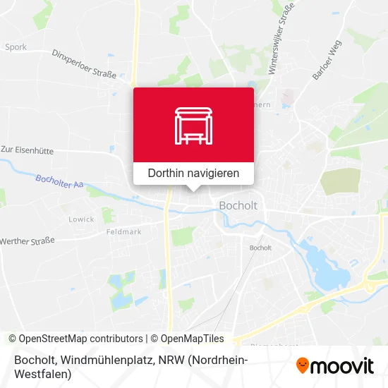 Bocholt, Windmühlenplatz Karte