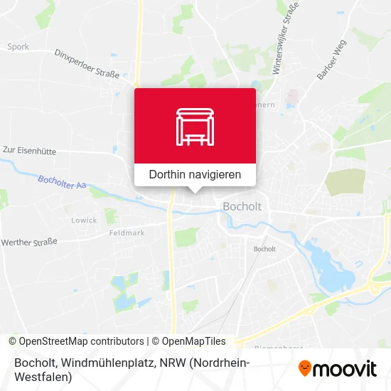 Bocholt, Windmühlenplatz Karte