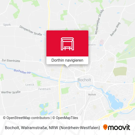 Bocholt, Walramstraße Karte