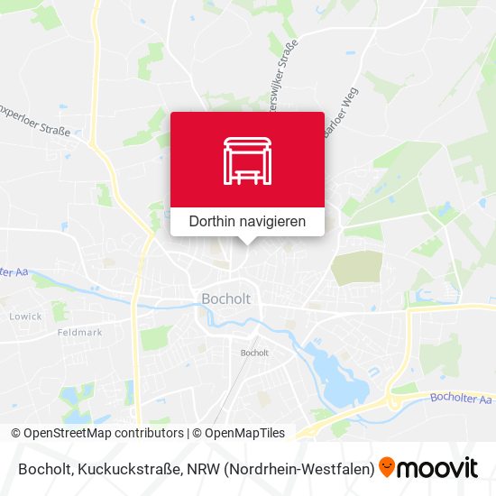 Bocholt, Kuckuckstraße Karte