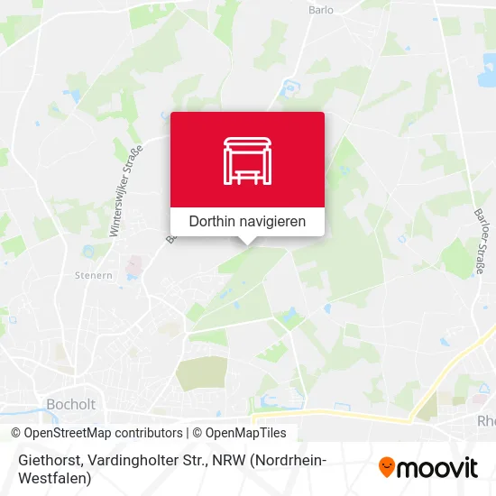 Giethorst, Vardingholter Str. Karte