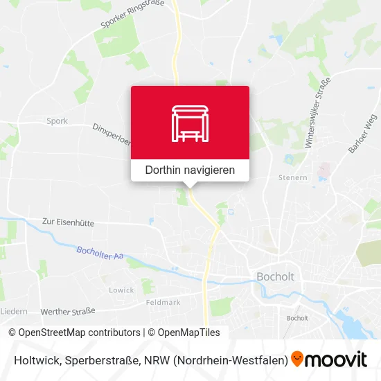 Holtwick, Sperberstraße Karte
