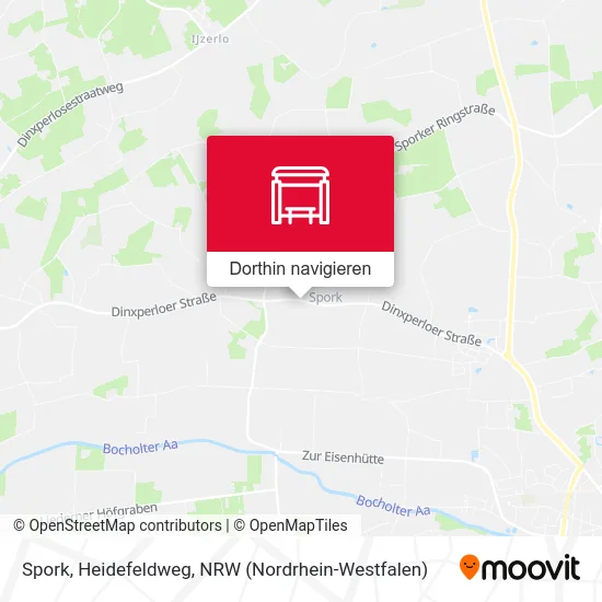 Spork, Heidefeldweg Karte