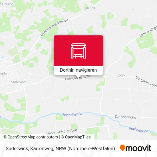 Suderwick, Karrenweg Karte