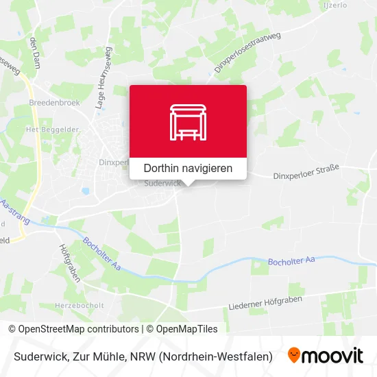 Suderwick, Zur Mühle Karte