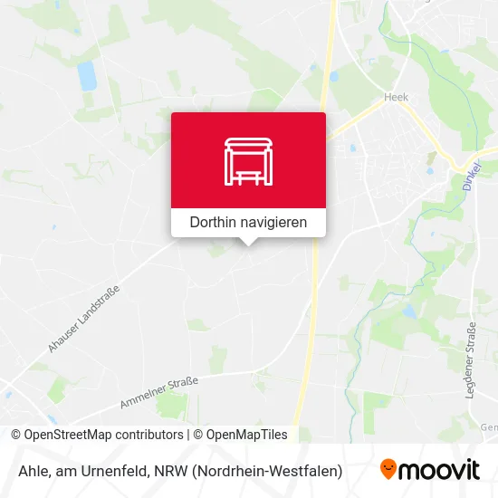 Ahle, am Urnenfeld Karte
