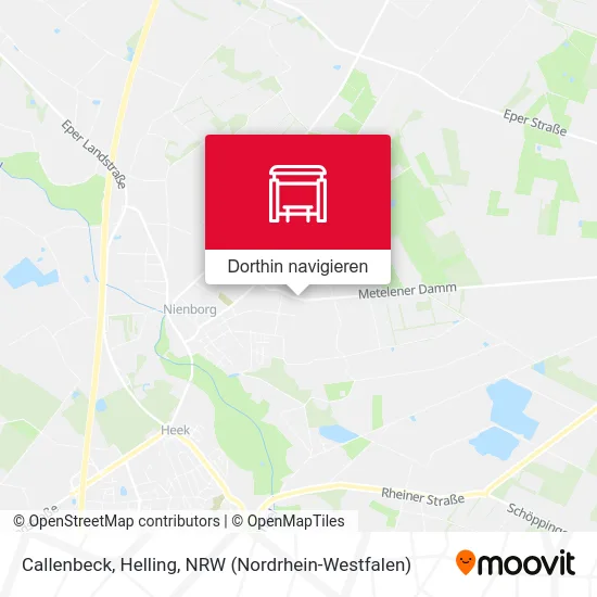 Callenbeck, Helling Karte