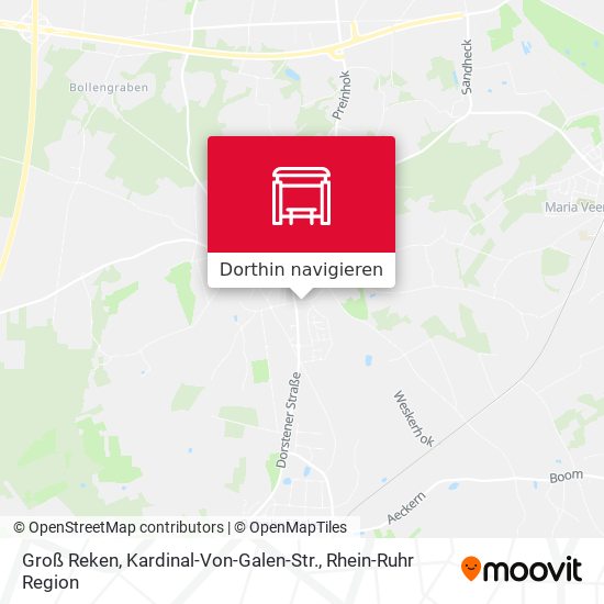 Groß Reken, Kardinal-Von-Galen-Str. Karte